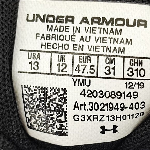 Under Armour Men's Charged Escape Blue Running Sneaker Size 13 US - Picture 9 of 10